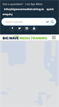 Mobile Screenshot of bigwavemediatraining.ie